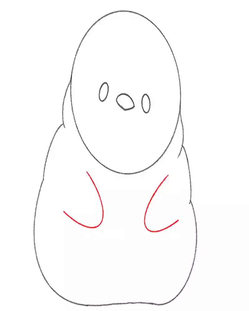 ساده ترین روش آموزش نقاشی پنگوئن به همه بچه ها و کودکان و نوجوانان-نقاشی پنگوئن بسیار ساده و راحت