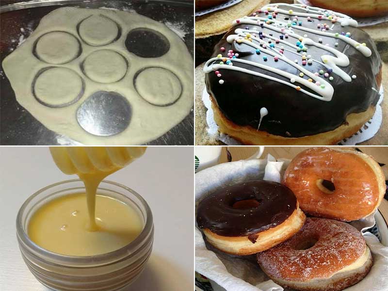 طرز تهیه "پیراشکی کرم دار" خانگی برای 4 تا 6 نفر-بسیار خوشمزه تر از بازاری-بدون فر و همزن با شیر