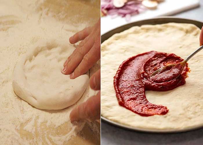طرز تهیه خمیر پیتزا برای ۸ نفر-طرز تهیه پیتزا با خمیر خانگی و دست ساز برای ۸ نفر