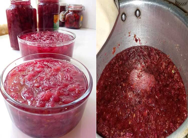 طرز تهیه مربای گل محمدی خشک-گل سرخ-قوری قیزیل گول موراباسی