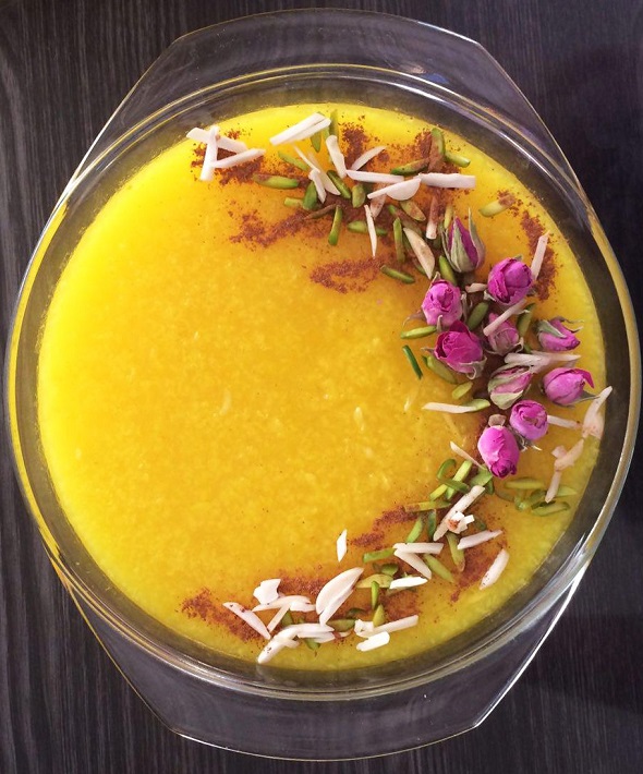 تزیین شله زرد عکس تزیین شله زرد , نمونه های تزیین شله زرد 3