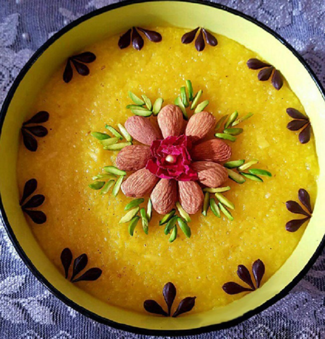 تزیین شله زرد , جدیدترین تزیینات شله زرد , تزیین زیبای شله زرد 2