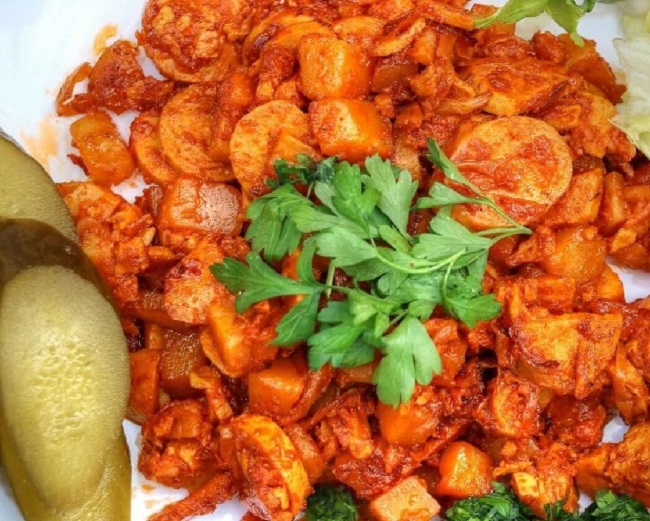 چطور "سوسیس بندری" ساندویچی درست کنم؟ برای 4 نفر