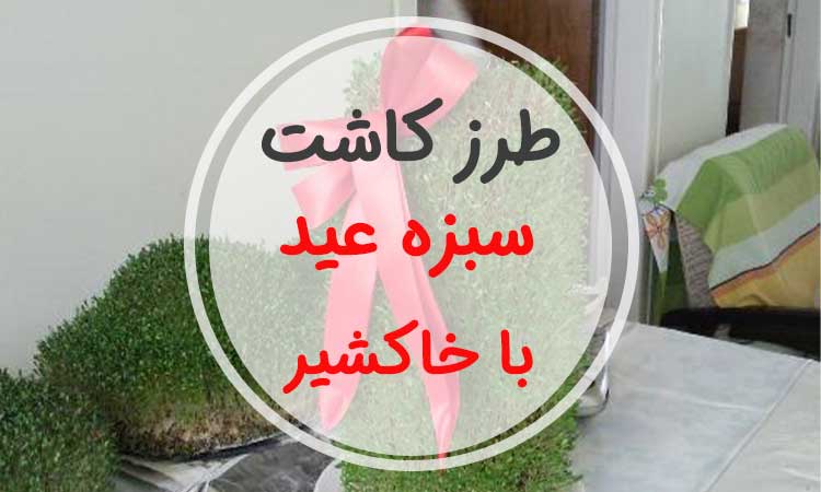 چطور با خاکشیر سبزه عید درست کنم-روی سفال، کوزه و بشقاب