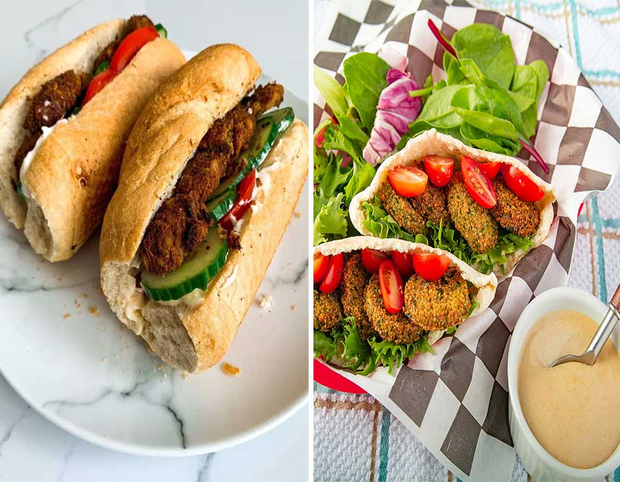 چطور برای 8 تا 10 نفر با پیمانه "فلافل با نخود و سیب زمینی"درست کنم؟اهوازی-آبادانی