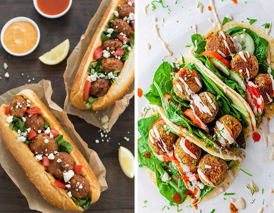 طرز تهیه "فلافل خانگی با نخود و سیب زمینی" برای 4 تا 6 نفر