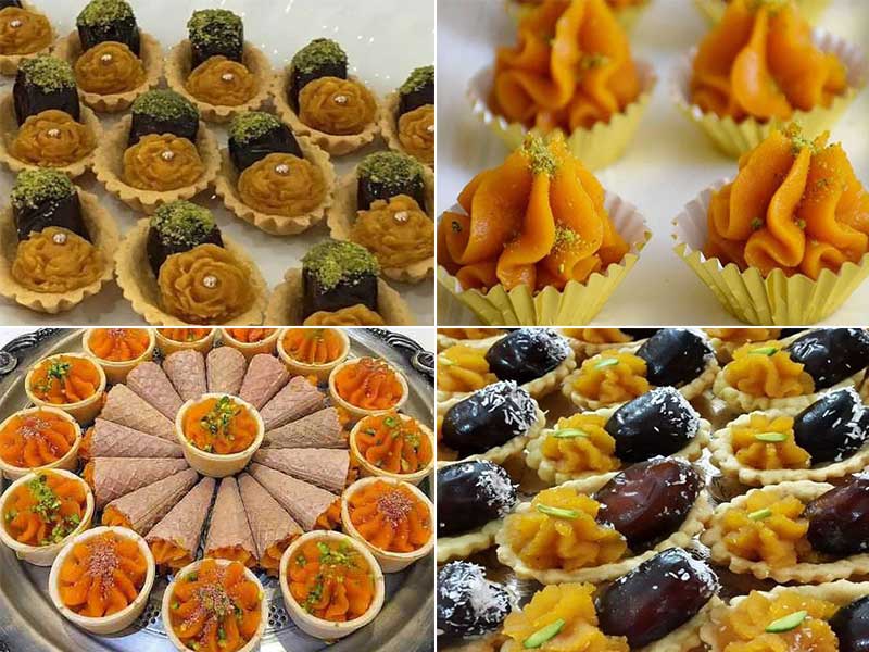 طرز تهیه حلوا برای مراسم ختم-حلوا قالبی کوچک