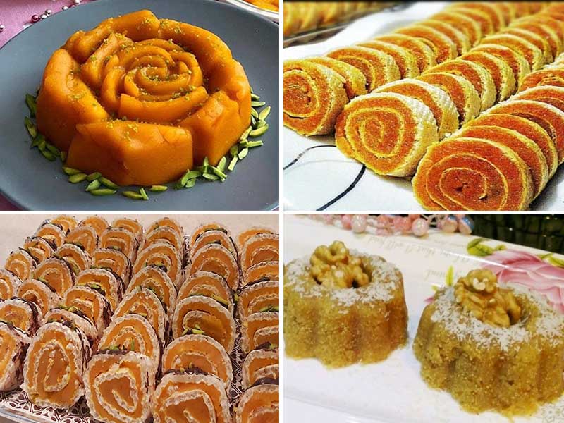 طرز تهیه حلوا قبرستونی-طرز تهیه حلوای زعفرانی برای مراسم ختم-مواد حلوا برای ۳۰ نفر