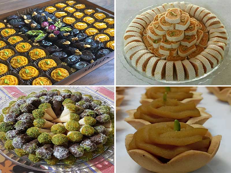 طرز تهیه حلوای شکلاتی برای تزیین حلوای دورنگ-نحوه تزیین حلوا