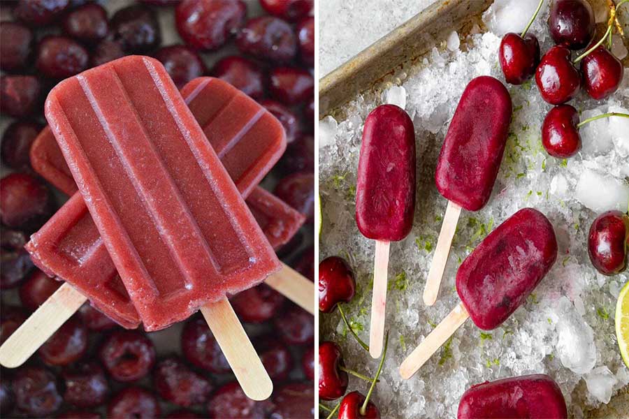 طرز تهیه "بستنی یخی آلبالویی" خانگی بدون شیر برای 6 تا 8 نفر-با آلبالو چی درست کنم؟