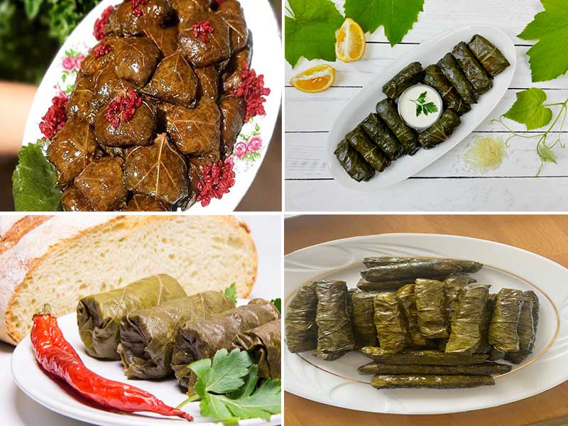 فوت و فن دلمه برگ مو-مواد لازم و طرز تهیه دلمه برگ مو برای ۴ و 6 نفر