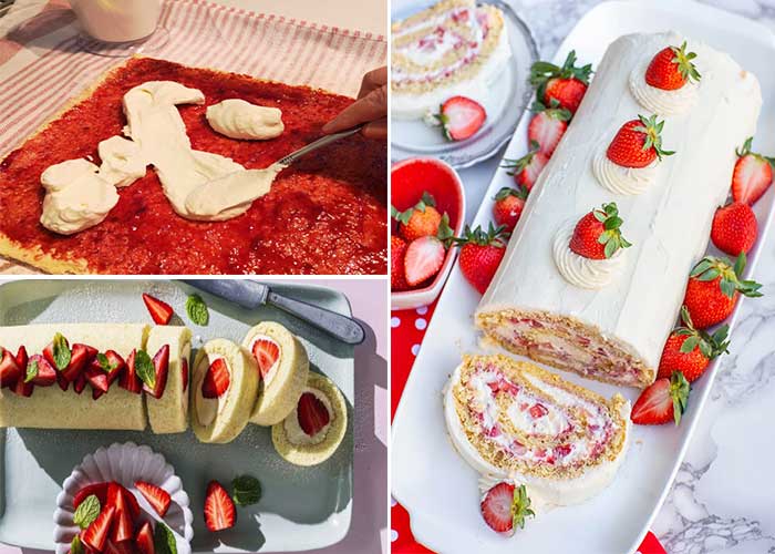 مدت زمان تهیه رولت خامه ای در توستر-آموزش رولت بدون فر