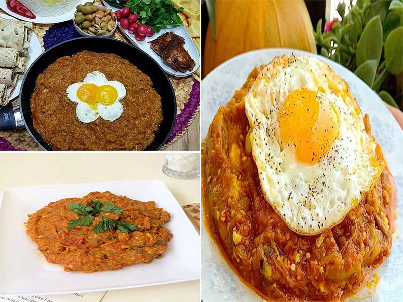 طرز تهیه میرزا قاسمی ساده-طرز تهیه میرزا قاسمی با بادمجان کبابی