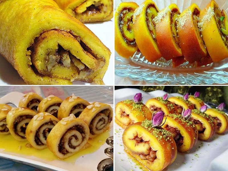 "خاگینه رولی مغزدار" تبریز برای 3 تا 4 نفر-ایشلی قیقاناخ خوشمزه و مجلسی