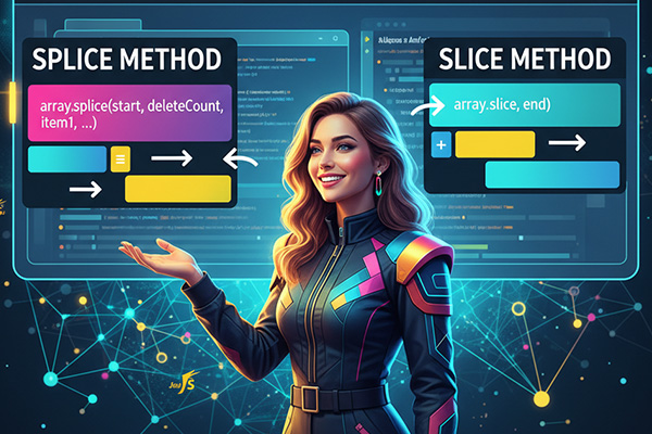 متدهای slice و splice - آزمون آنلاین جاوااسکریپت