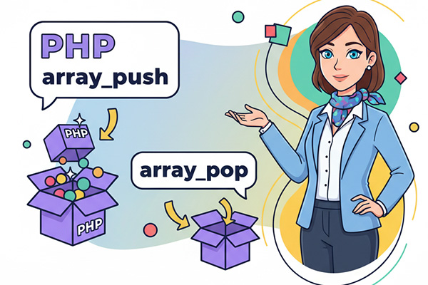 array_push و array_pop - آزمون آنلاین پی اچ پی php 