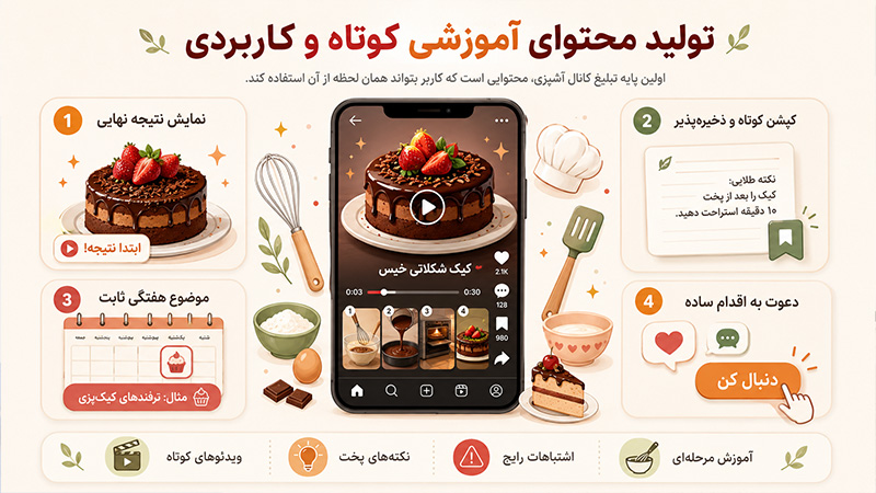 تولید محتوای آموزشی کوتاه و کاربردی